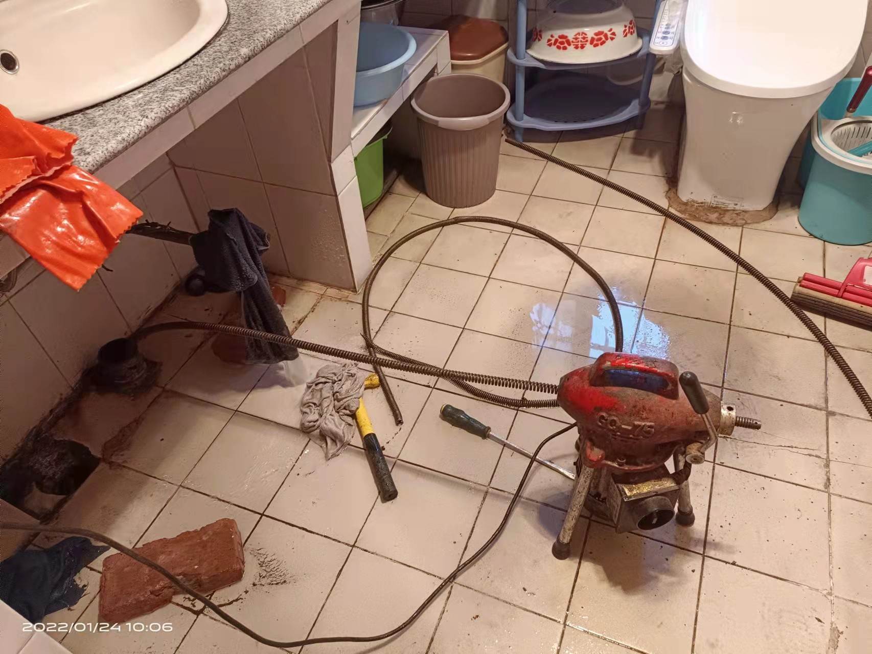 康马疏通厨房下水道，地漏疏通